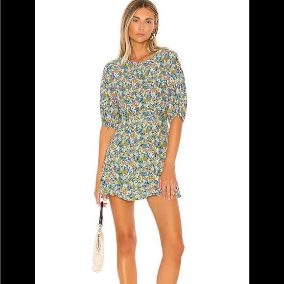 Faithfull The Brand Jeanette Floral Mini Dress 6 - Picture 5 of 10